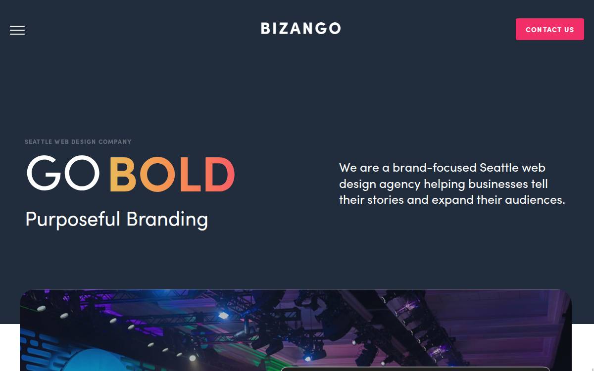 Bizango website preview