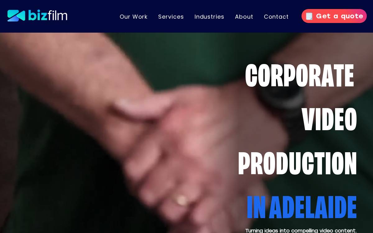 BizFilm website preview
