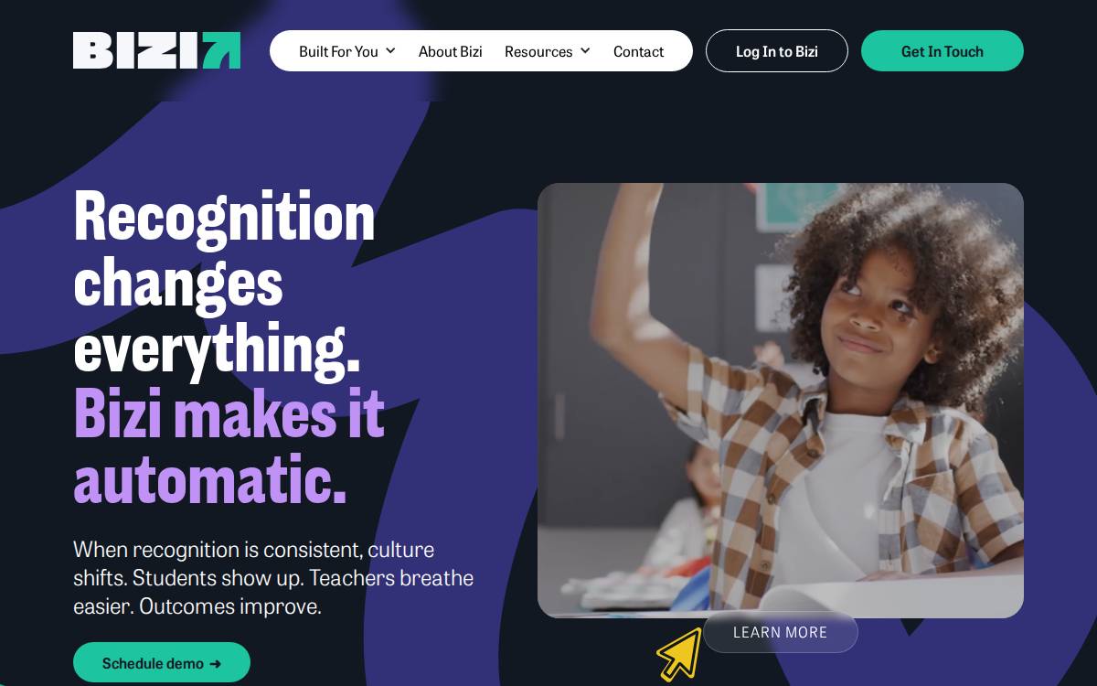 Bizi website preview