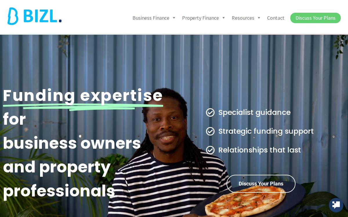 Bizl website preview