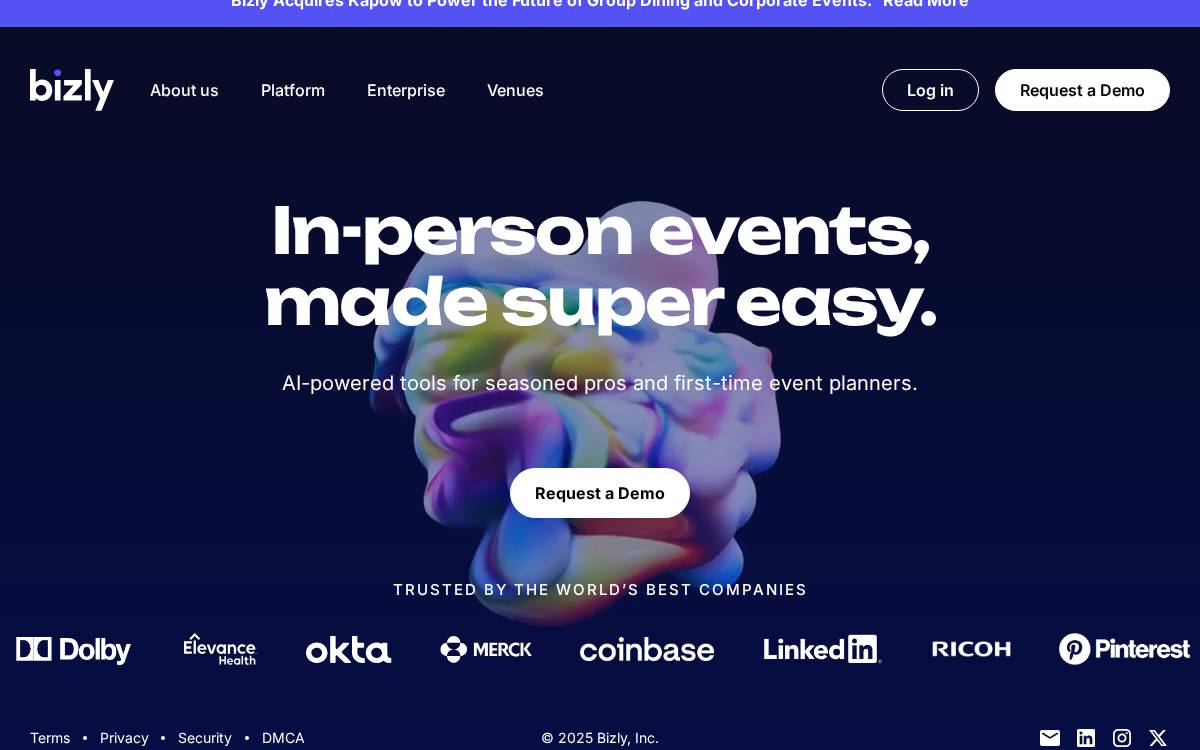 Bizly website preview
