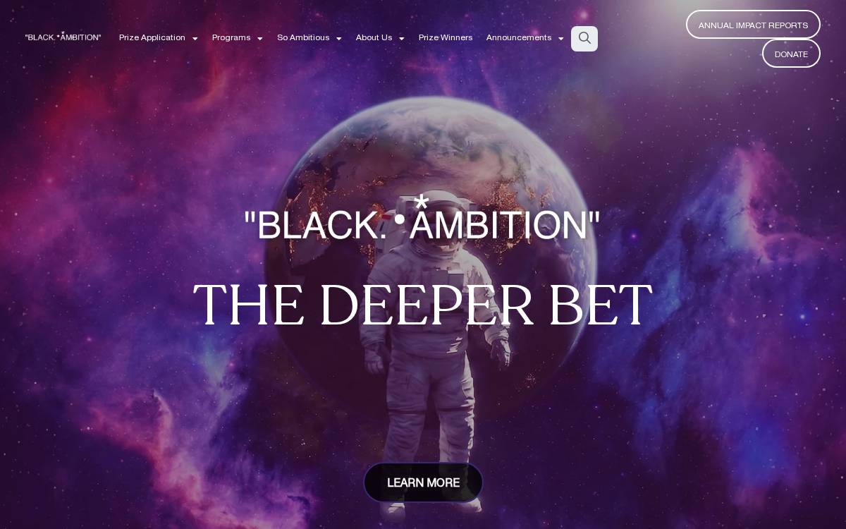 Black Ambition website preview