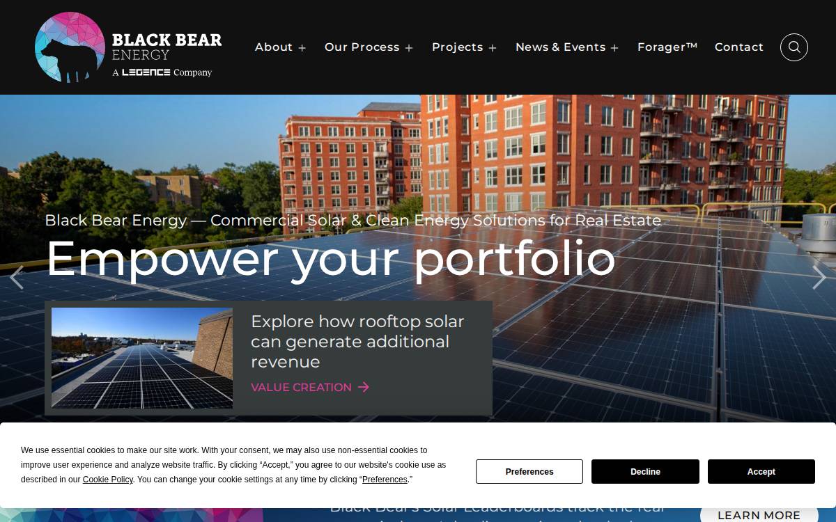 Black Bear Energy website preview