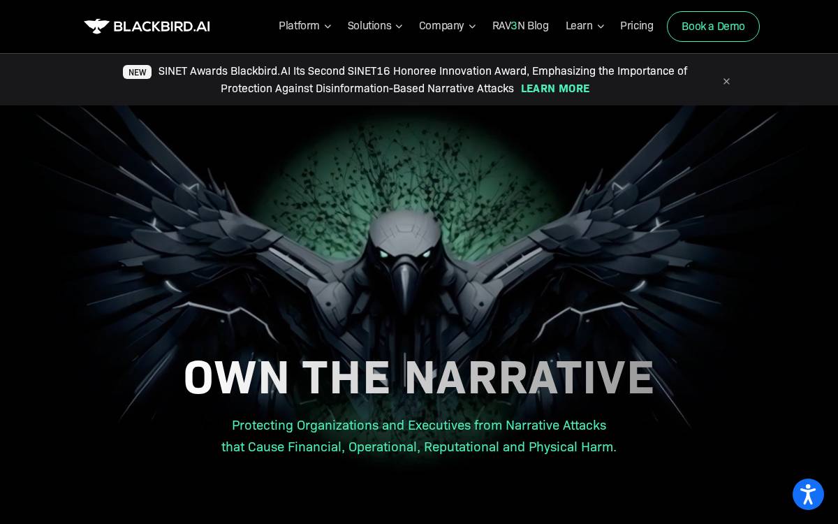 Blackbird website preview