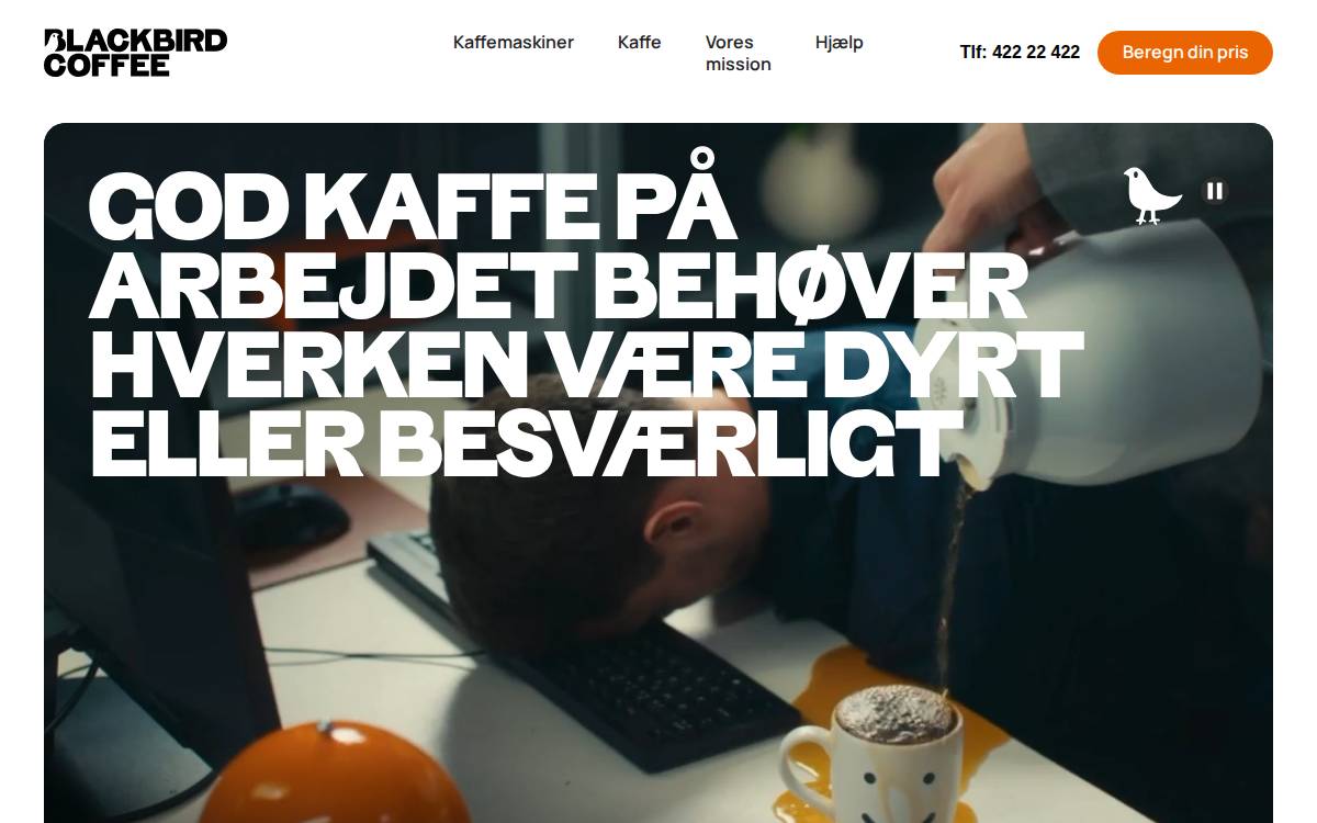 Blackbird website preview