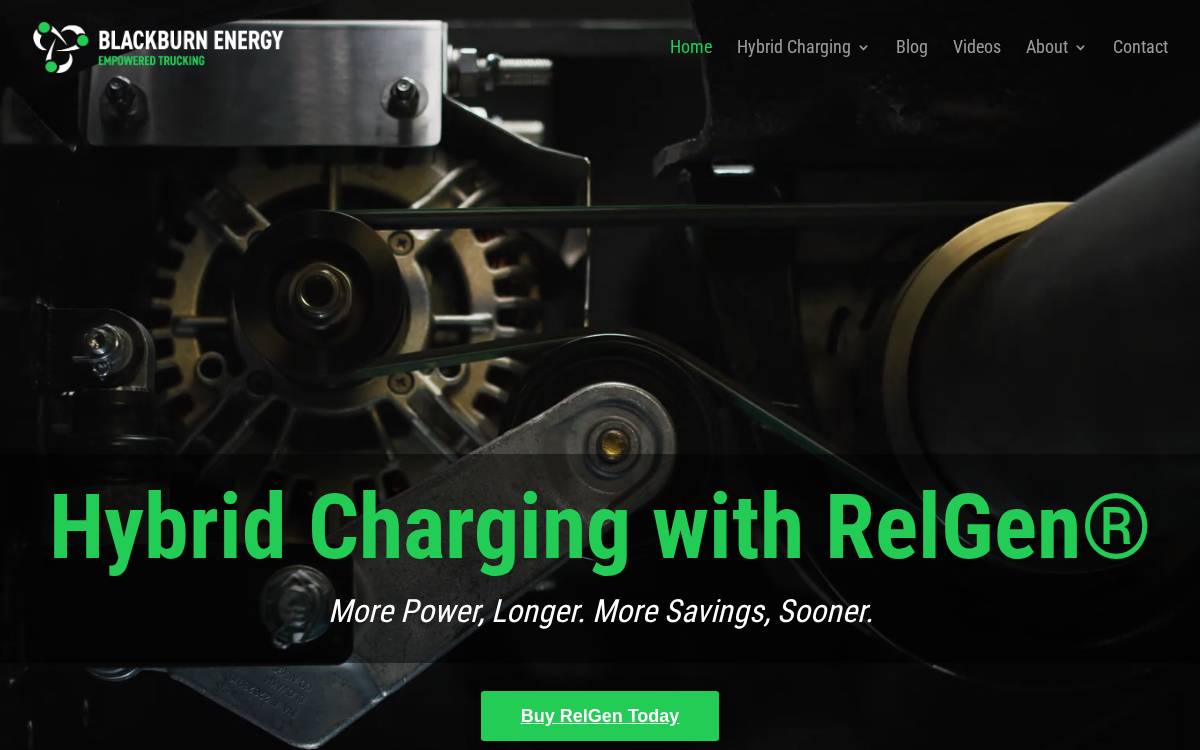 Blackburn Energy website preview