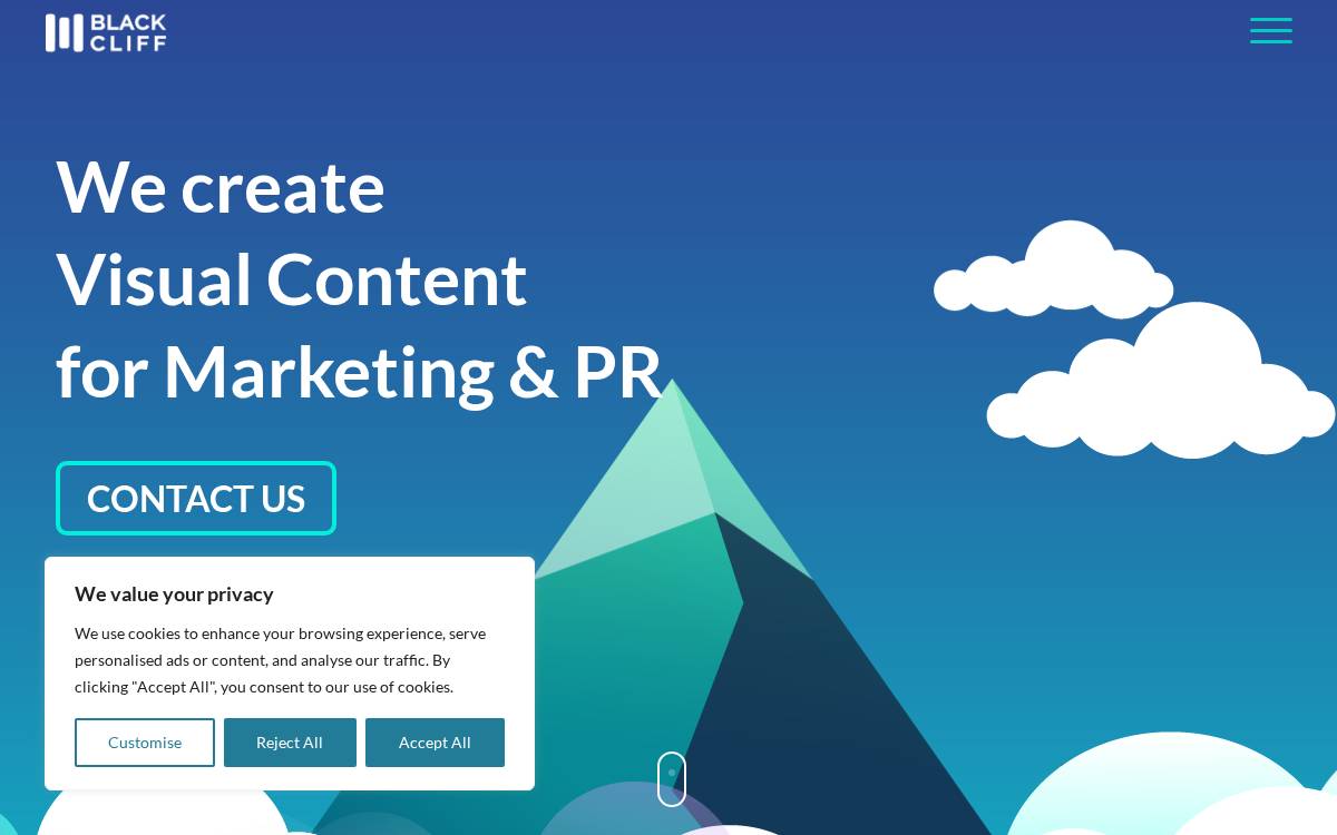 Blackcliffmedia website preview