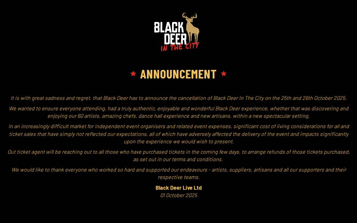 Blackdeerfestival website preview