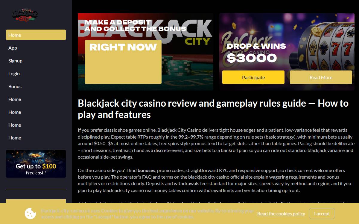 blackjack city website preview