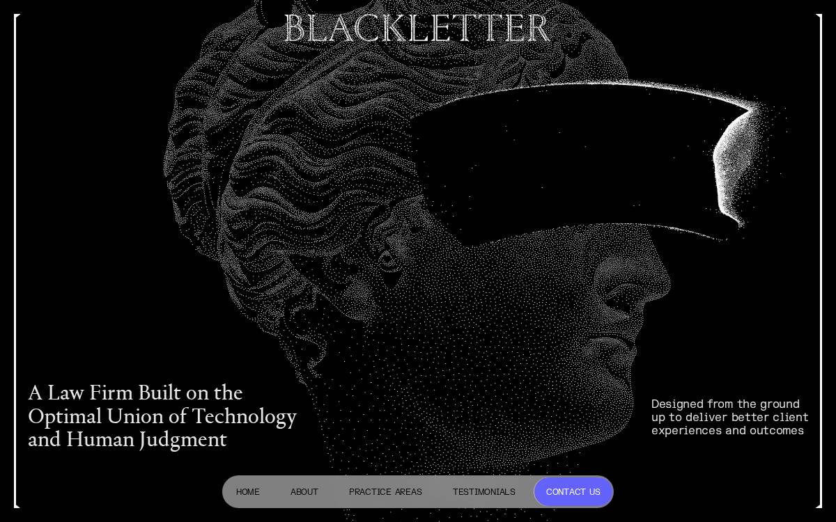 Blackletter website preview