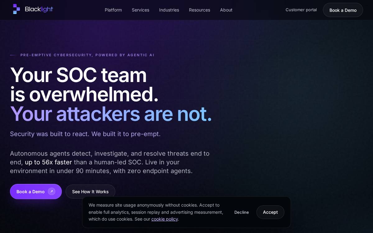 Blacklight website preview