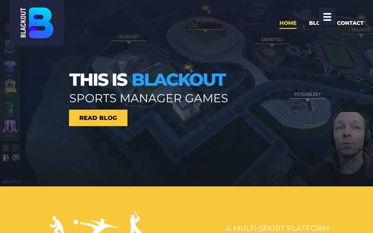 Blackout website preview