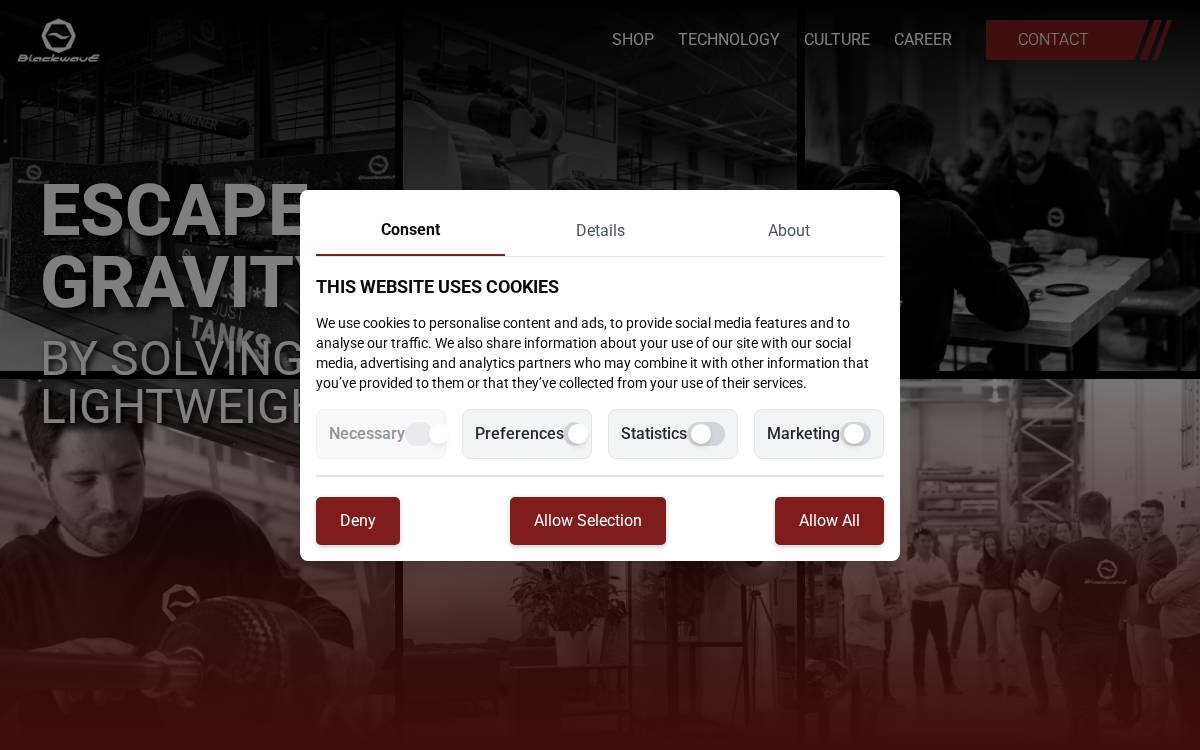 Blackwave website preview