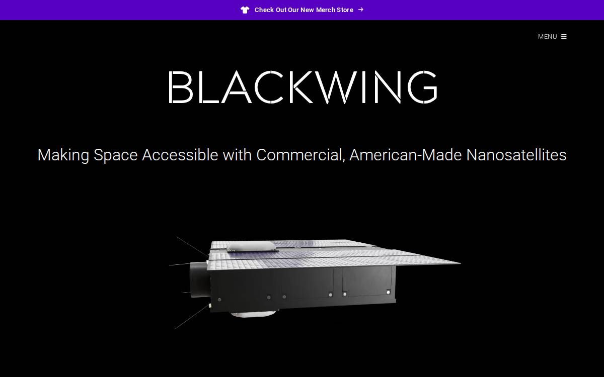 Blackwing Space website preview