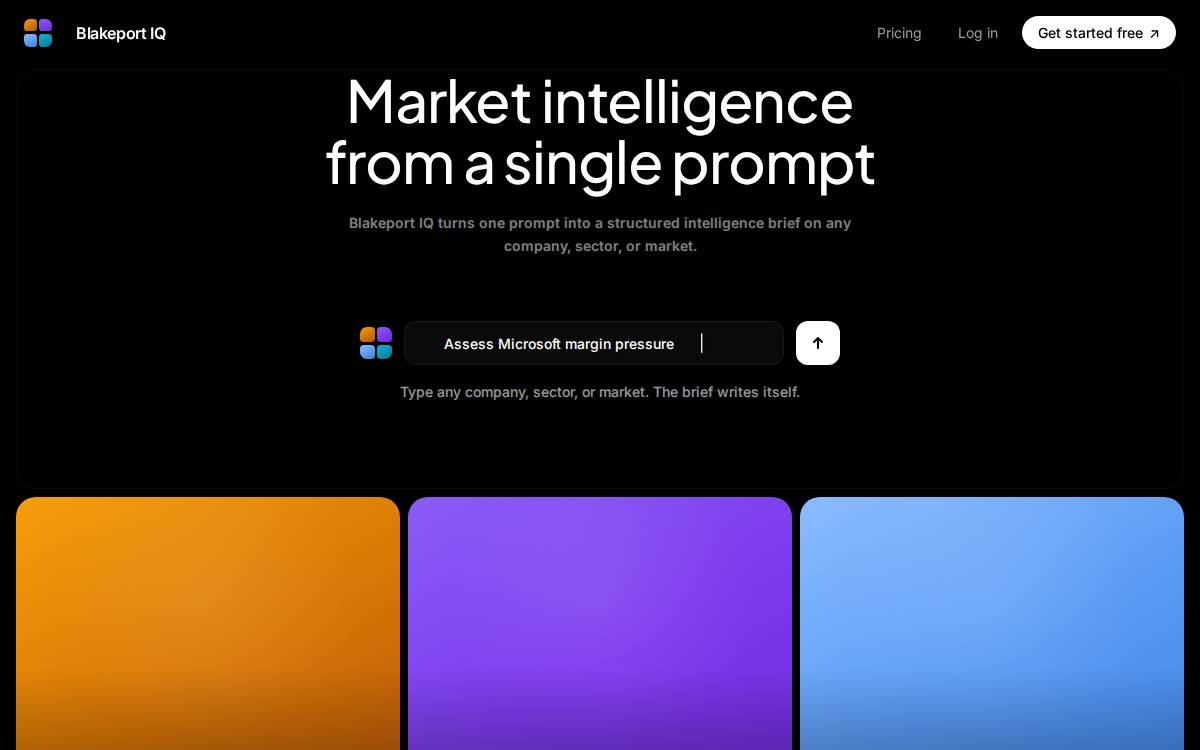 Blakeport IQ website preview