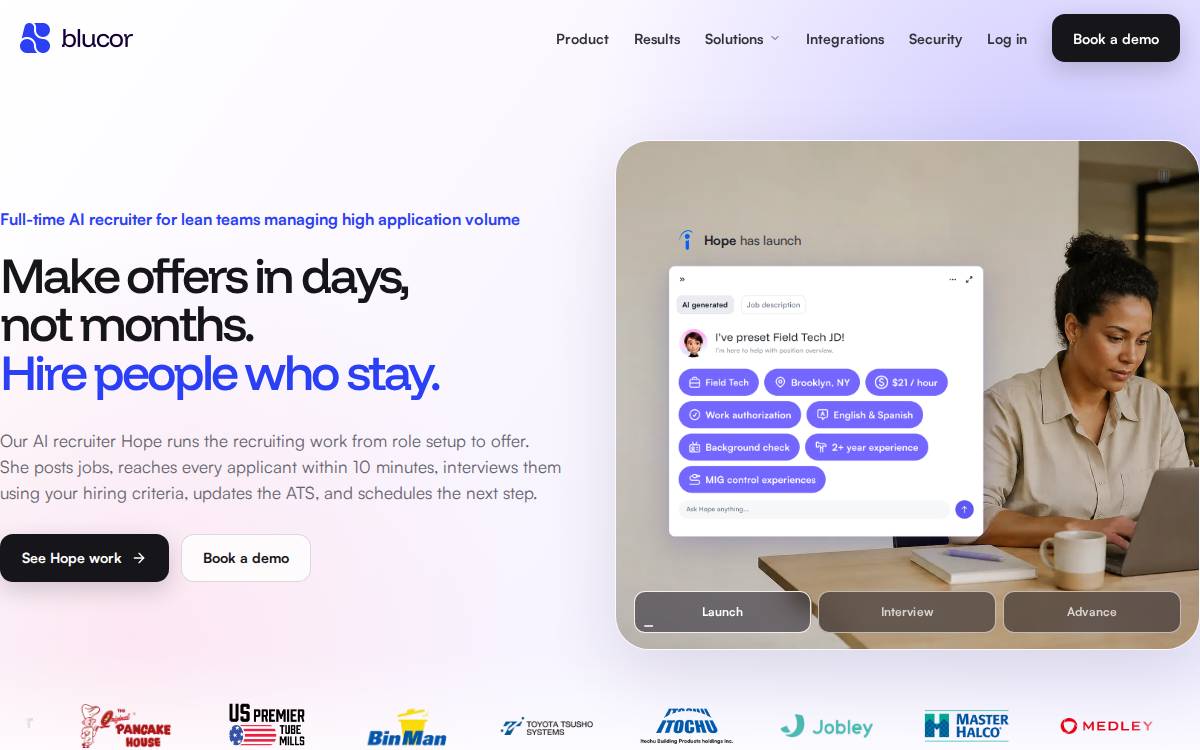 BlancAI, Inc. website preview