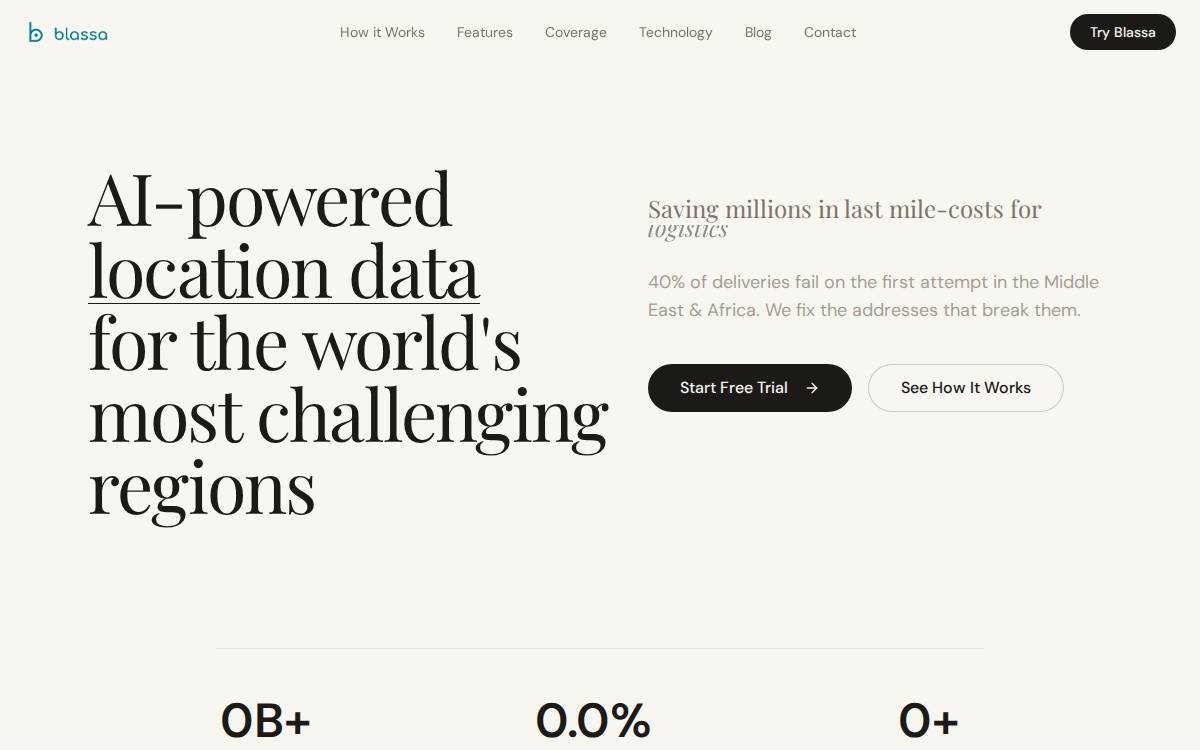 Blassa website preview