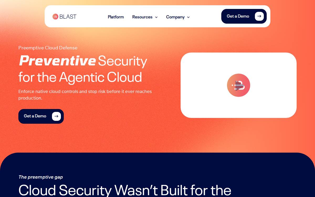 Blast website preview