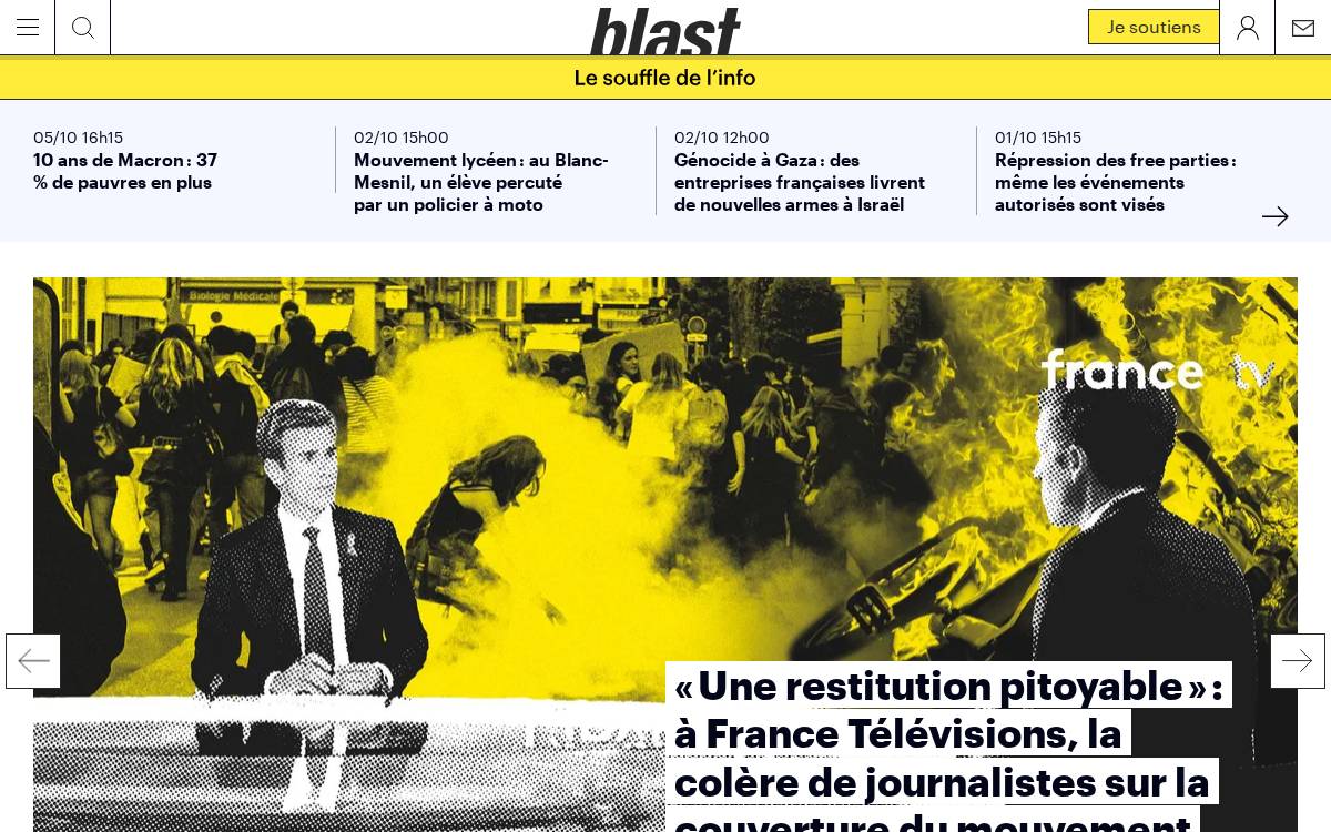 Blast website preview