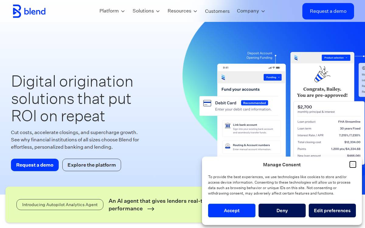 Blend website preview