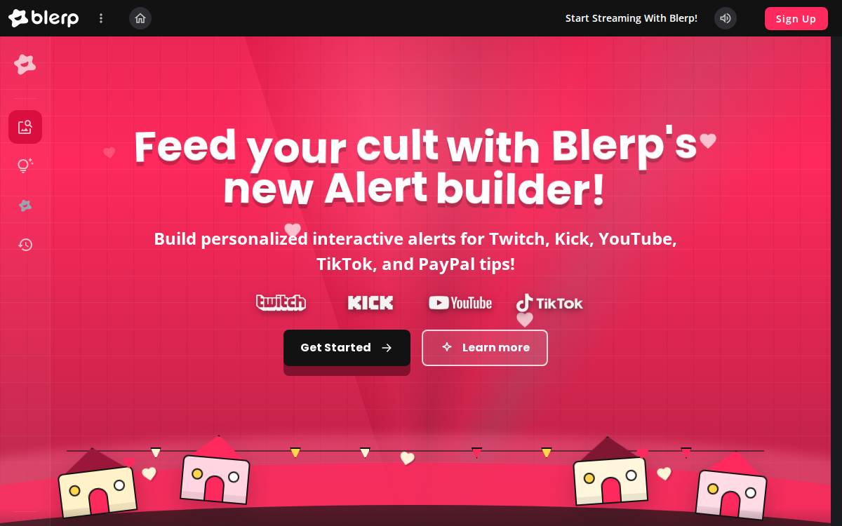 Blerp website preview