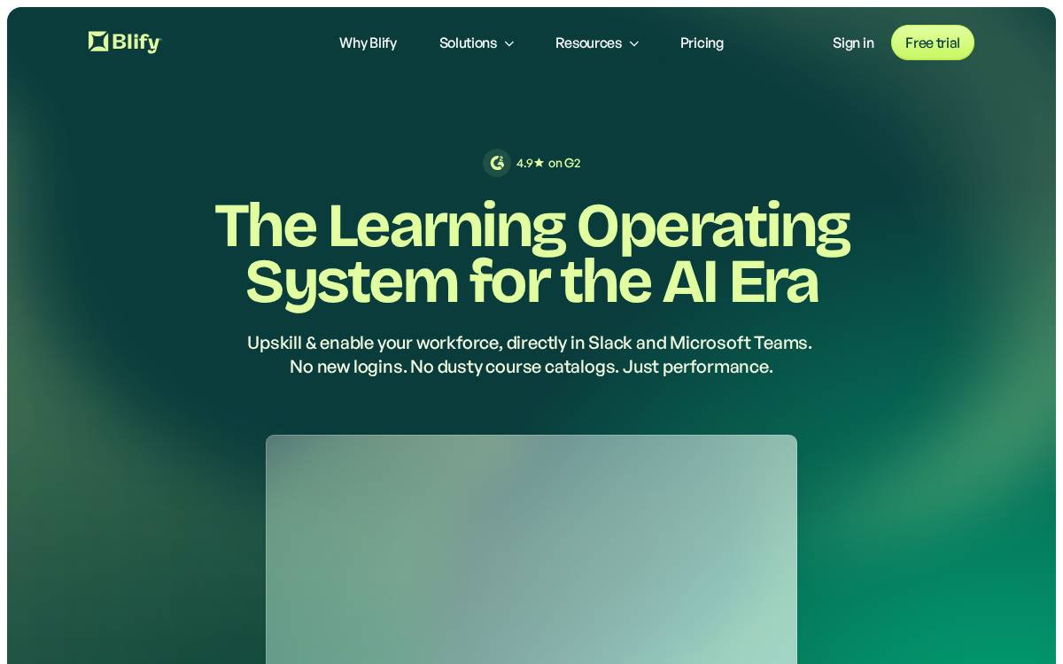 Blify website preview