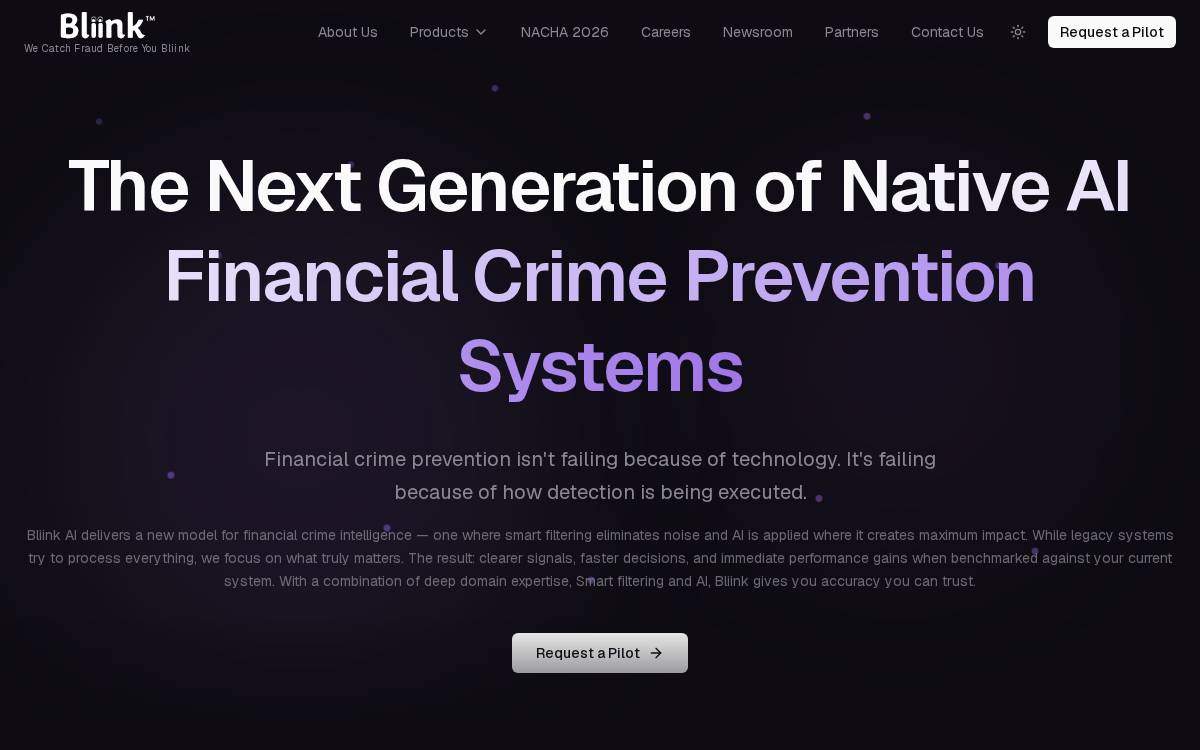 Bliink AI website preview