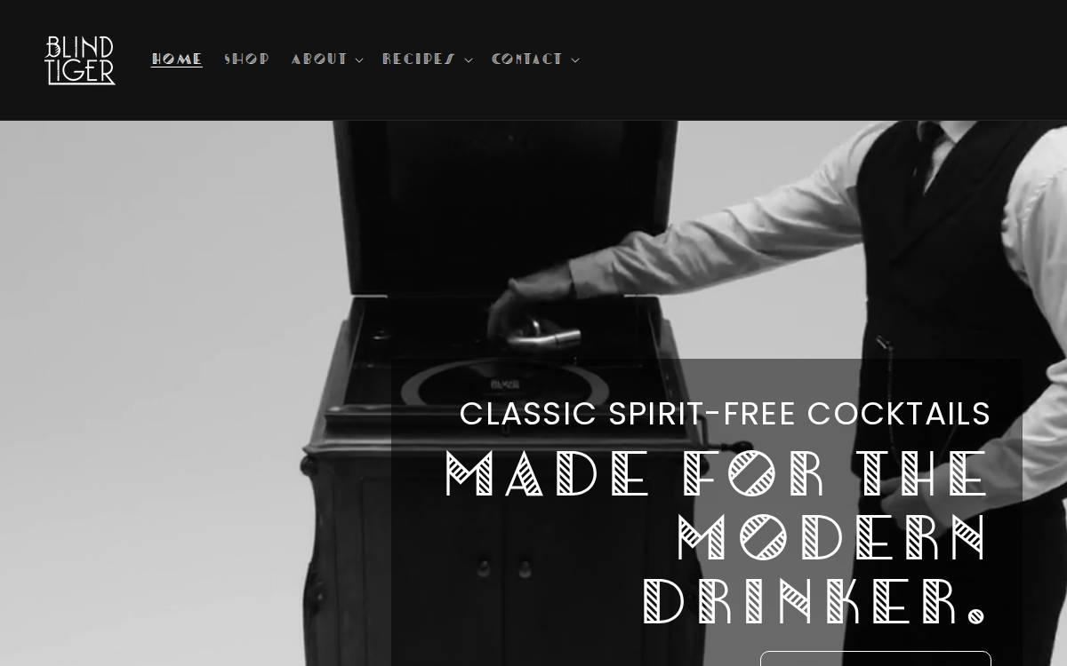 Blind Tiger website preview