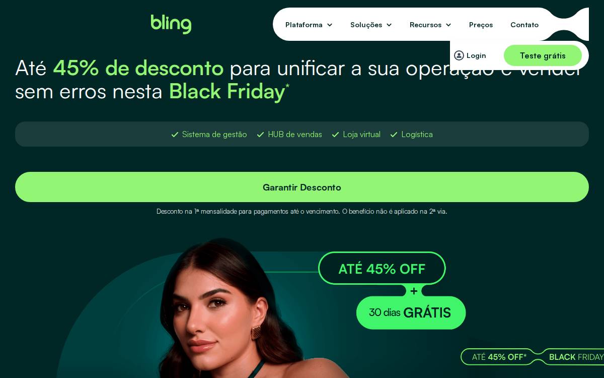 Bling website preview