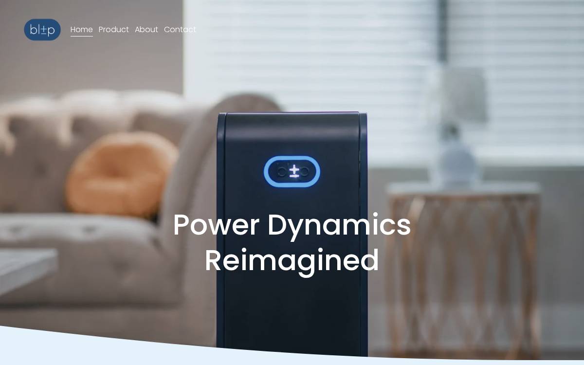 Blip Energy website preview