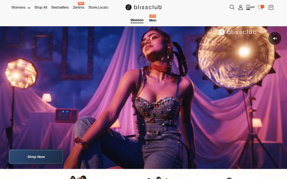 Bliss Club website preview