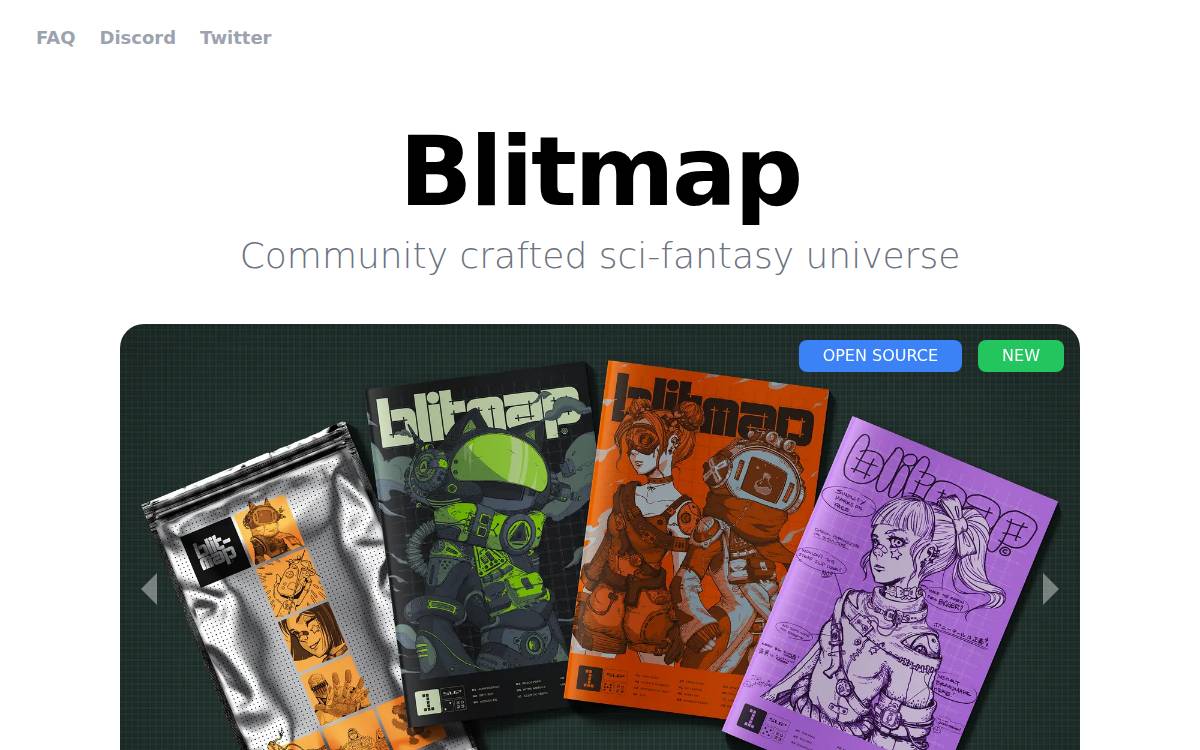 Blitmap website preview