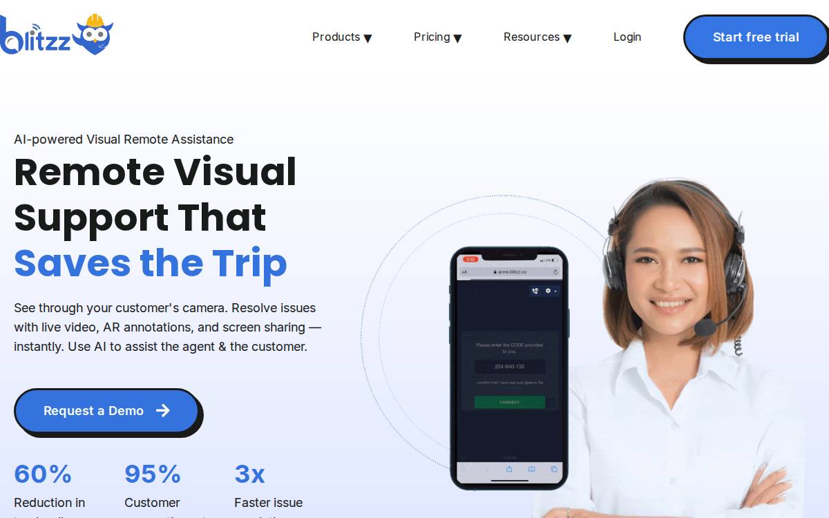 Blitzz website preview