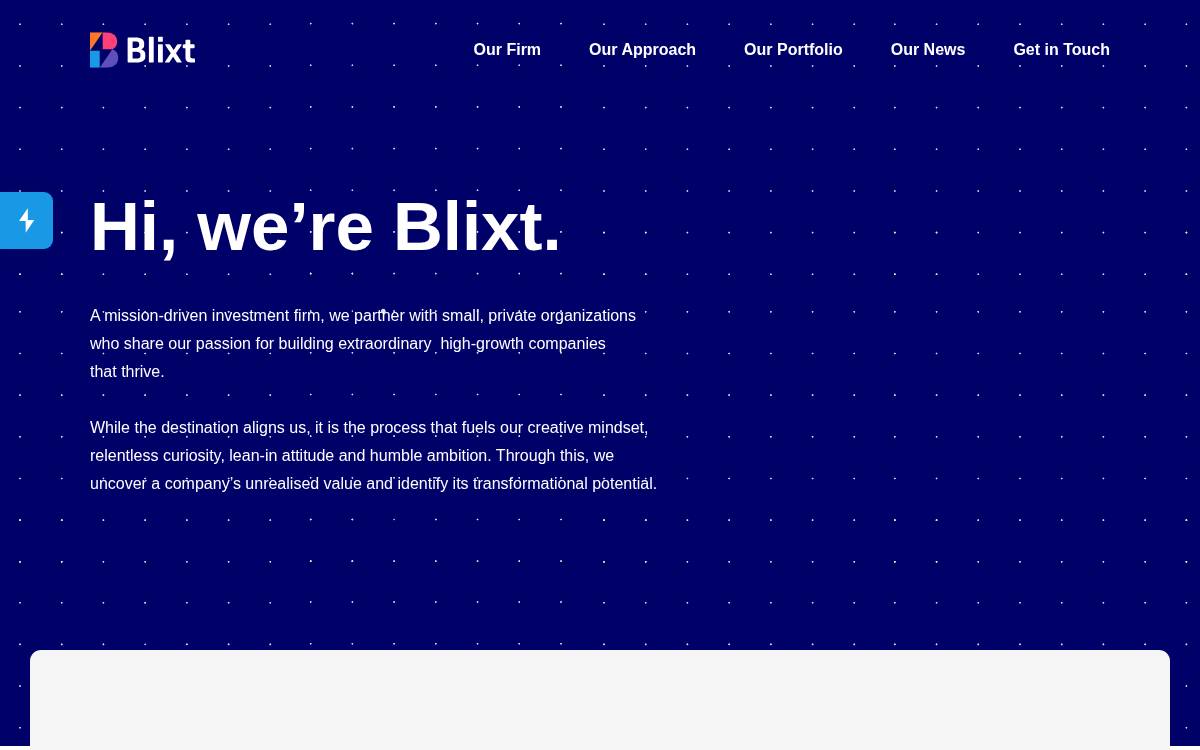 Blixt Group website preview