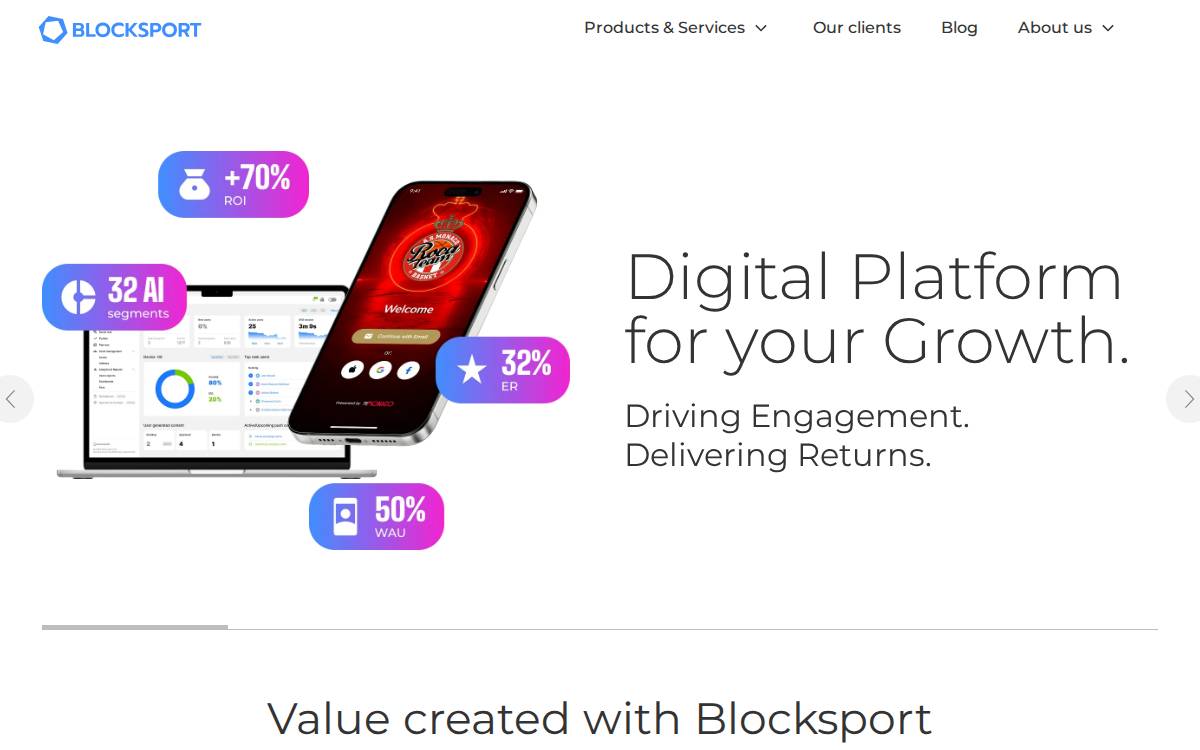 Block Sport website preview