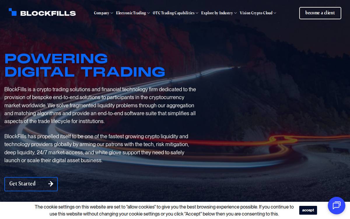 Blockfills website preview