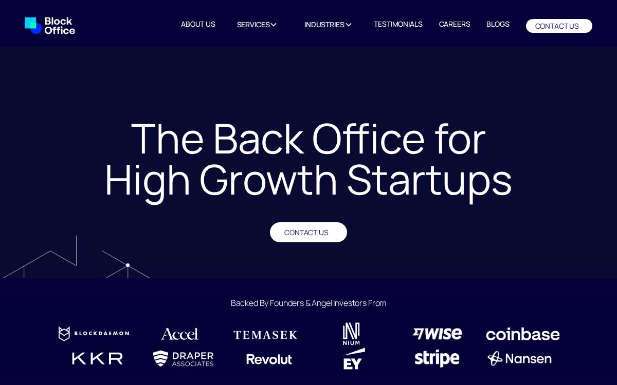 Blockoffice website preview