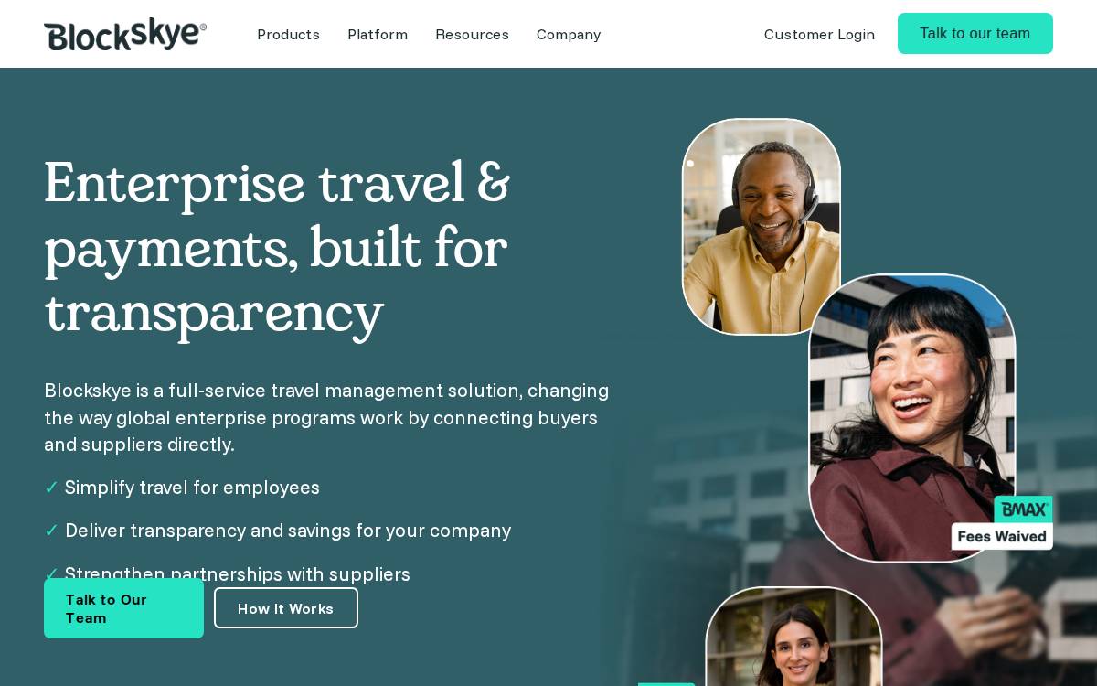 Blockskye website preview
