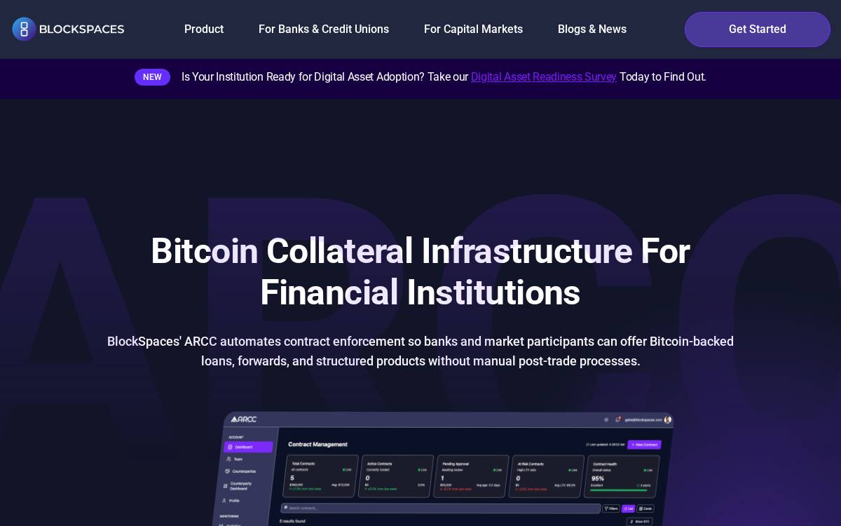 BlockSpaces website preview