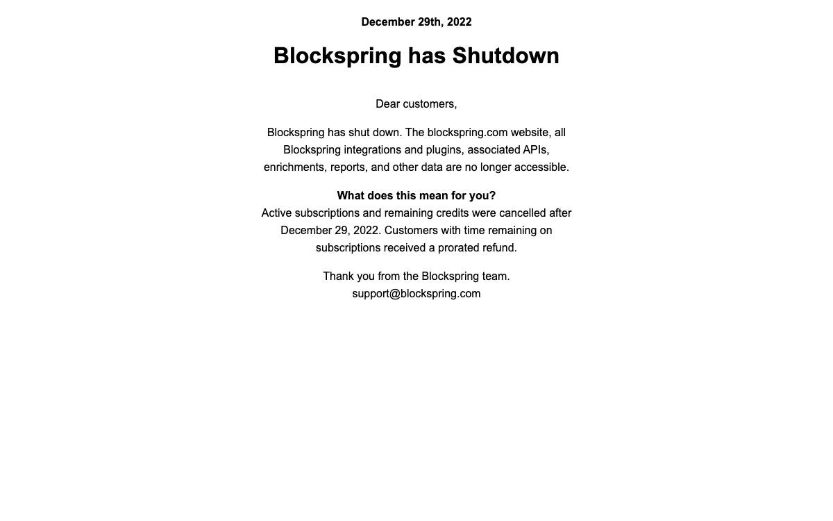 Blockspring website preview