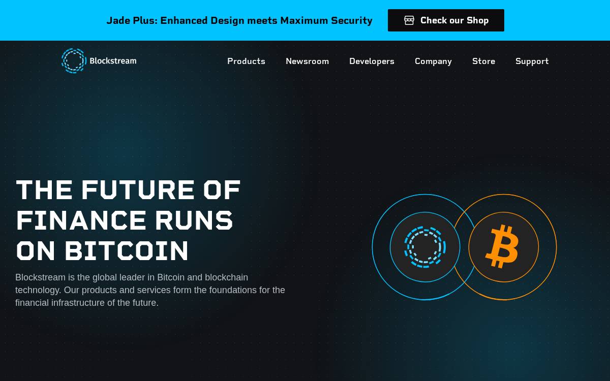 Blockstream website preview
