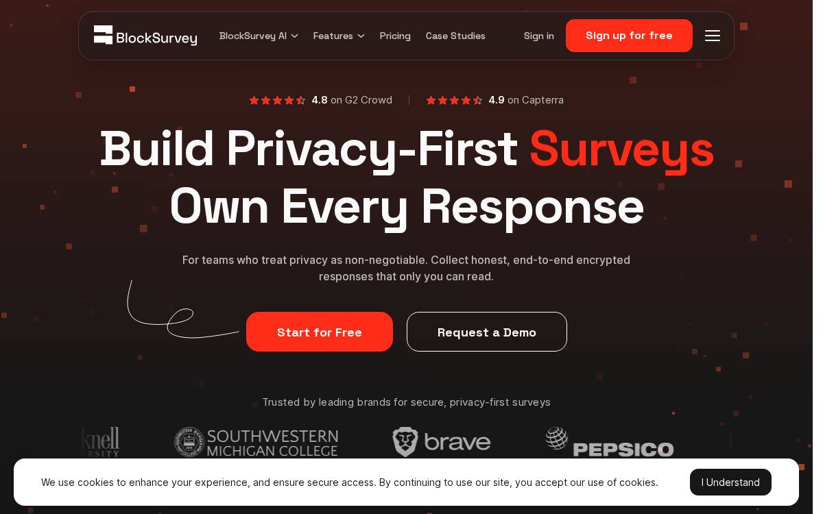 Blocksurvey website preview
