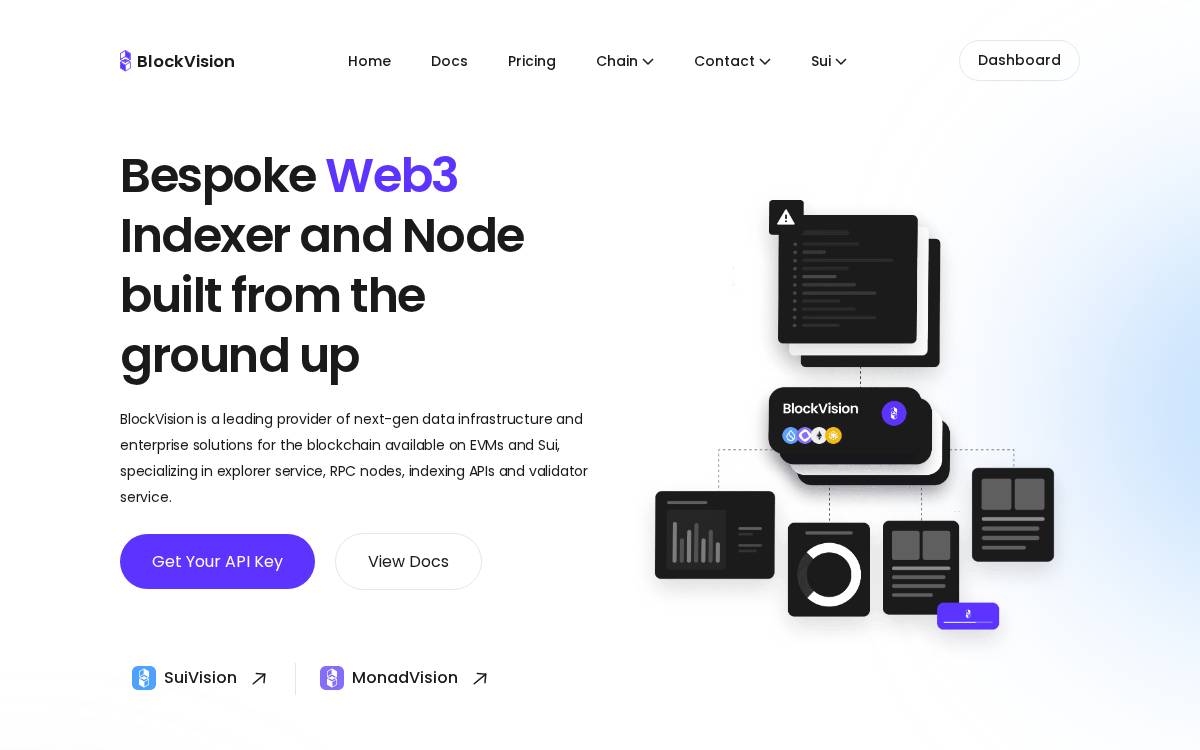 BlockVision Private website preview
