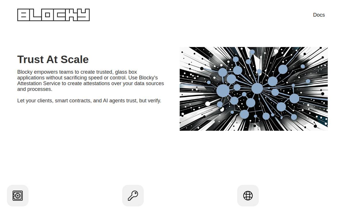 Blocky website preview