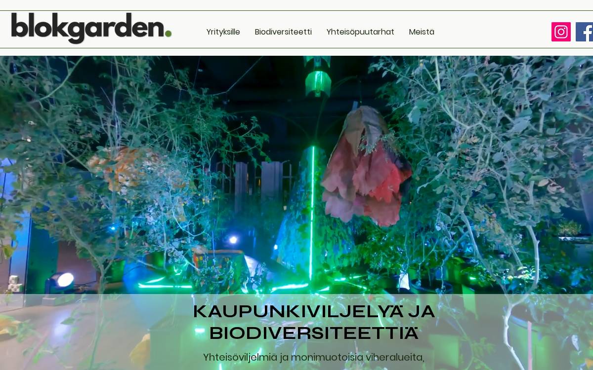 Blokgarden website preview