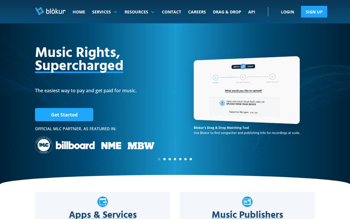Blokur website preview