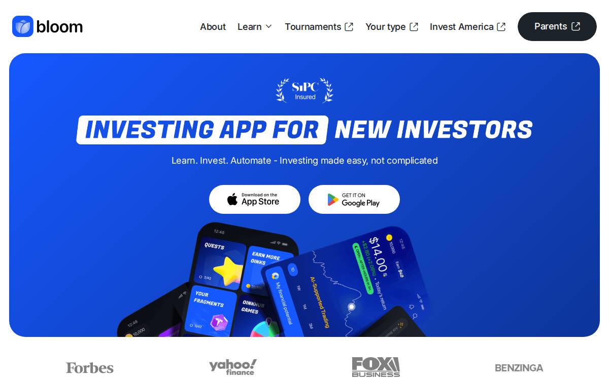 Bloom website preview