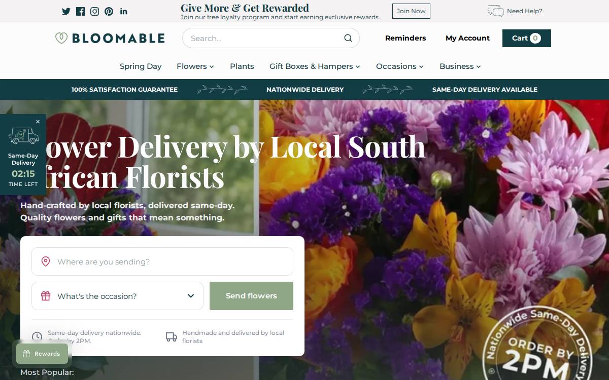 Bloomable website preview