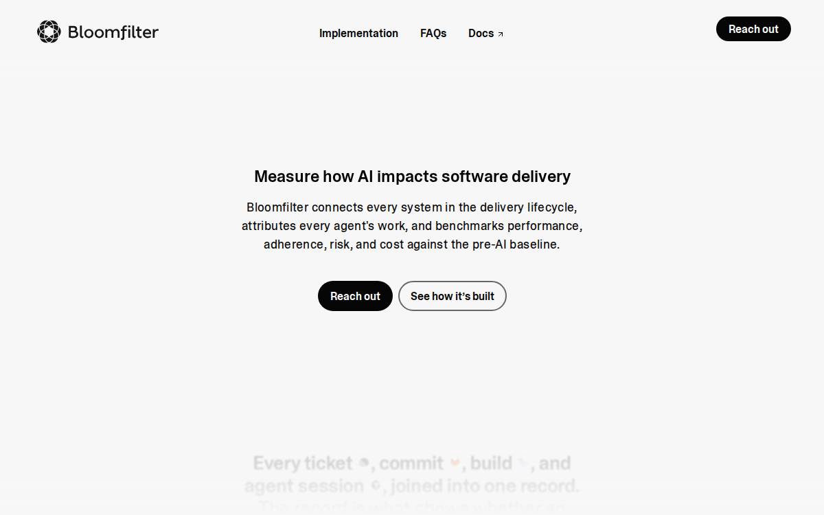 Bloomfilter website preview