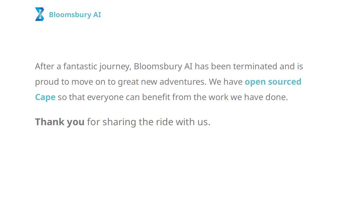 Bloomsbury AI website preview